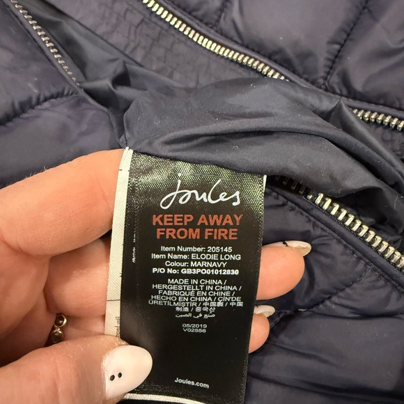 Joules Hooded Puffer Jacket - Picture 7 of 14